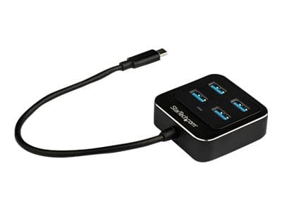 StarTech.com 4-porttinen USB C -keskitin, USB-C 4x USB-A-porttiin, SuperSpeed 10Gbps USB 3.1/USB 3.2 Gen 2 Type-C-keskitin, USB-väyläkäyttöinen, kann