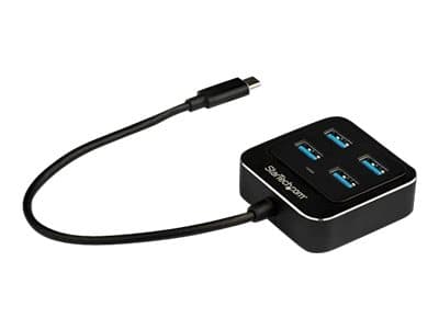 StarTech.com 4-porttinen USB C -keskitin, USB-C 4x USB-A-porttiin, SuperSpeed 10Gbps USB 3.1/USB 3.2 Gen 2 Type-C-keskitin, USB-väyläkäyttöinen, kann