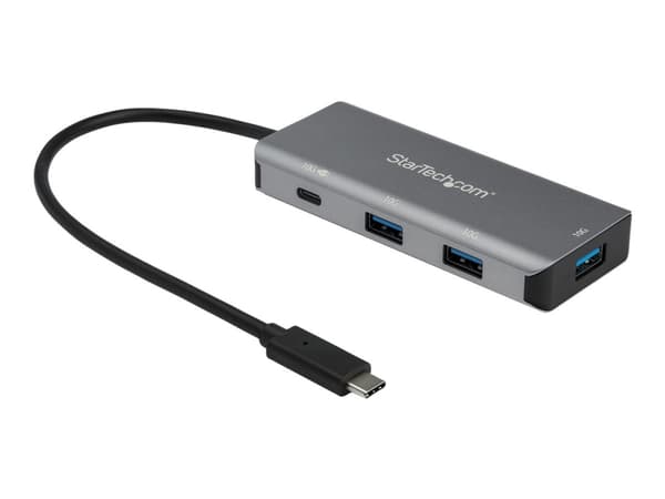 StarTech.com USB C-hubb med 4 portar (10 Gbps) till 3x USB-A och 1x USB-C - Laddning med 100 W strömförsörjning pass-through - Portabel USB 3.1 Gen.