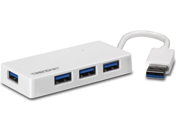 TRENDnet TU3 H4E - Hubb - 4 x SuperSpeed USB 3.0 - skrivbordsmodell
