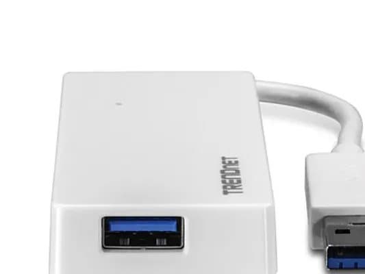 TRENDnet TU3 H4E - Hubb - 4 x SuperSpeed USB 3.0 - skrivbordsmodell