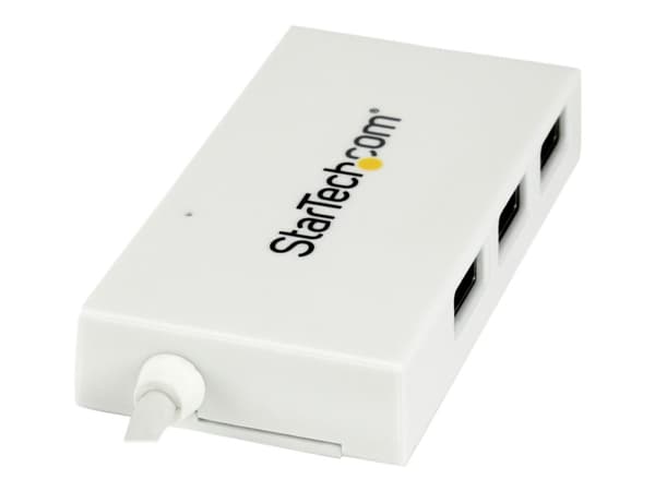 StarTech.com USB-C-hubb med 4 portar - USB-C till 1x USB-C och 3x USB-A - USB 3.0-hubb - Vit