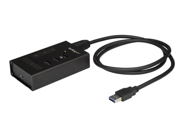 StarTech.com 4 Port USB 3.0 Hub, USB Type-A to 1x USB-C & 3x USB-A, Commercial Metal USB Hub, SuperSpeed 5Gbps USB 3.1/3.2 Gen 1, Self Powered, BC 1.