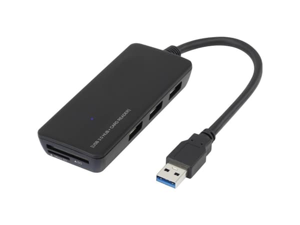Conrad RF-4027443, MMC, MicroSD (TransFlash), RS-MMC, SD, SDHC, SDXC, Sort, USB 3.2 Gen 1 (3.1 Gen 1), 100 mm, 16 mm, 42 mm