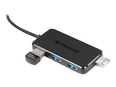 Transcend HUB2C - Hubb - 4 x USB 3.1 Gen 1 - skrivbordsmodell