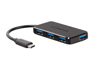 Transcend HUB2C - Hubb - 4 x USB 3.1 Gen 1 - skrivbordsmodell