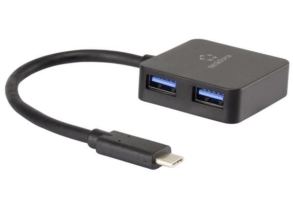 Renkforce RF-3754006, USB 3.2 Gen 1 (3.1 Gen 1) Type-A, USB 3.2 Gen 1 (3.1 Gen 1) Type-A, 5000 Mbit/s, Svart, 45 mm, 45 mm