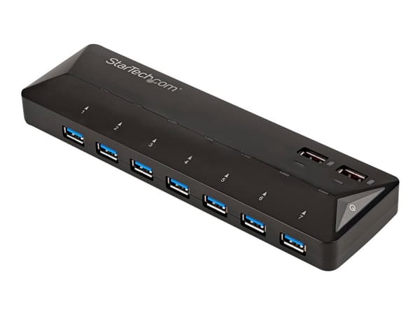 StarTech.com USB 3.0-hub med 7 portar och dedicerade laddningsportar - 2x 2,4 A-portar