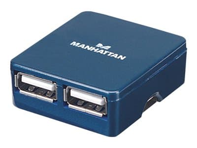 Manhattan 160605, USB 3.2 Gen 1 (3.1 Gen 1) Type-A, USB 3.2 Gen 1 (3.1 Gen 1) Type-A, 480 Mbit/s, Svart, Plast, FCC CE RoHS WEEE