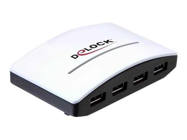 Delock USB 3.0 externer HUB 4 Port - Hubb - 4 x SuperSpeed USB 3.0 - skrivbordsmodell