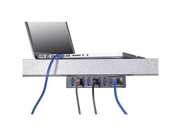 Renkforce RF-3513012, USB 3.2 Gen 1 (3.1 Gen 1) Type-B, USB 3.2 Gen 1 (3.1 Gen 1) Type-A, 5 Mbit/s, Musta, Tila, 80 mm