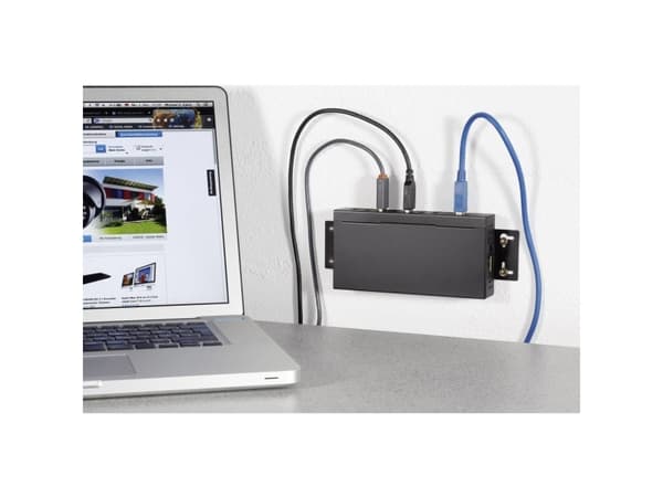 Renkforce RF-3513012, USB 3.2 Gen 1 (3.1 Gen 1) Type-B, USB 3.2 Gen 1 (3.1 Gen 1) Type-A, 5 Mbit/s, Musta, Tila, 80 mm