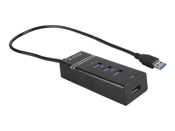 iBOX IUH3FB - Hubb - 4 x SuperSpeed USB 3.0 - skrivbordsmodell