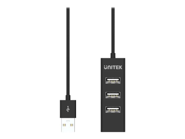 Unitek Y-2140 - Hubb - 4 x USB 2.0 - skrivbordsmodell