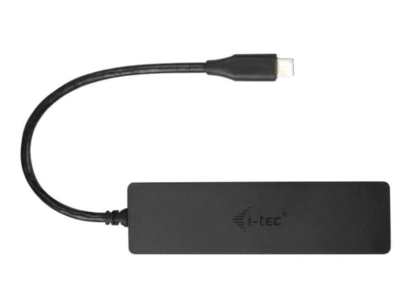 i-Tec USB-C Slim Passive Hub - Hubb - 4 x SuperSpeed USB 3.0 - skrivbordsmodell
