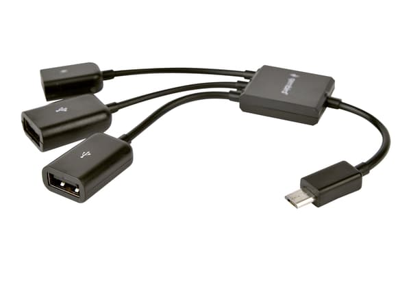 Gembird UHB-OTG-02 - Hubb - 2 x USB 2.0 - skrivbordsmodell