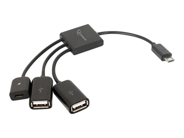 Gembird UHB-OTG-02 - Hubb - 2 x USB 2.0 - skrivbordsmodell