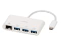 Miniatyrbild 1 av 5: Vivanco CC UC UA3RJ45, USB 3.2 Gen 1 (3.1 Gen 1) Type-C, Vit, RJ-45, USB 3.2 Gen 1 (3.1 Gen 1) Type-A, 0,9 A, Windows 10, Windows 7, Windows 8, Windo