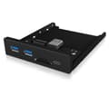 Miniatyrbild 3 av 5: ICY BOX IB-HUB1417-i3, USB 3.2 Gen 1 (3.1 Gen 1) Type-A, USB 3.2 Gen 1 (3.1 Gen 1) Type-A, USB 3.2 Gen 1 (3.1 Gen 1) Type-C, MicroSD (TransFlash), Mi
