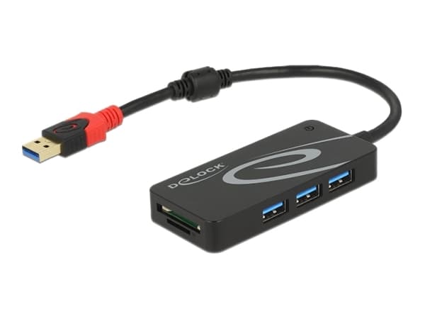 Delock - Hubb - 3 x USB 3.1 Gen 1 - skrivbordsmodell