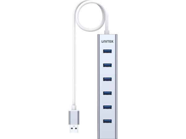 Unitek Y-3090 - Hubb - 7 x SuperSpeed USB 3.0 - skrivbordsmodell