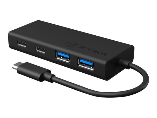 ICY BOX IB-HUB1426-CPD - Hub - 4 x SuperSpeed USB 3.0 - stasjonær