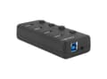 Miniatyrbild 3 av 5: NATEC MANTIS, USB 2.0 Typ-B, USB 3.2 Gen 1 (3.1 Gen 1) Typ-A, 5000 Mbit/s, sortering, akrylnitrilbutadienstyren, USB