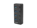 Miniatyrbild 4 av 5: NATEC MANTIS, USB 2.0 Typ-B, USB 3.2 Gen 1 (3.1 Gen 1) Typ-A, 5000 Mbit/s, sortering, akrylnitrilbutadienstyren, USB