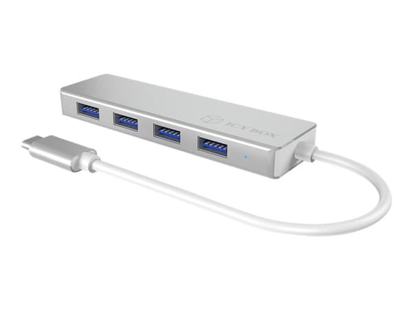ICY BOX IB-HUB1425-C3 - Hubb - 4 x SuperSpeed USB 3.0 - skrivbordsmodell