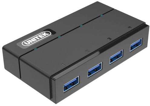 Unitek Y-HB03001 - Hubb - 4 x SuperSpeed USB 3.0 - skrivbordsmodell
