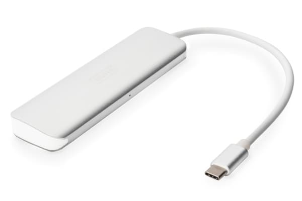 DIGITUS DA-70242-1 - Hubb - 4 x SuperSpeed USB 3.0 + 1 x USB-C (strömleverans) - skrivbordsmodell