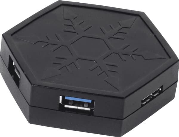 SilverStone EP01 - Hubb - 4 x SuperSpeed USB 3.0 - skrivbordsmodell