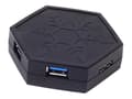 Miniatyrbild 1 av 4: SilverStone EP01 - Hubb - 4 x SuperSpeed USB 3.0 - skrivbordsmodell