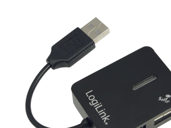 LogiLink Smile USB2.0 4-Port Hub - Hubb - 4 x USB 2.0