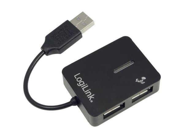LogiLink Smile USB2.0 4-Port Hub - Hubb - 4 x USB 2.0