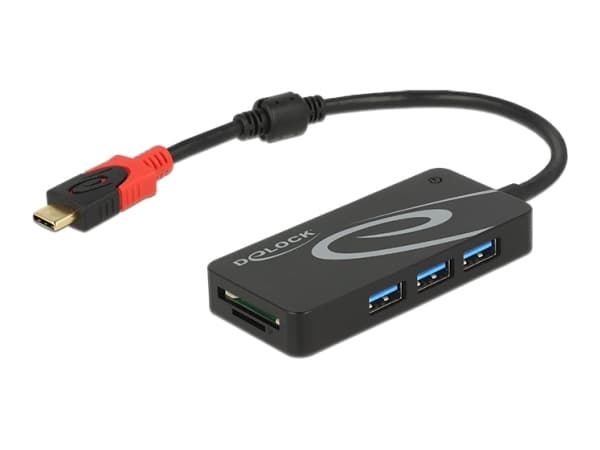 Delock - Hubb - 3 x USB 3.1 Gen 1 - skrivbordsmodell