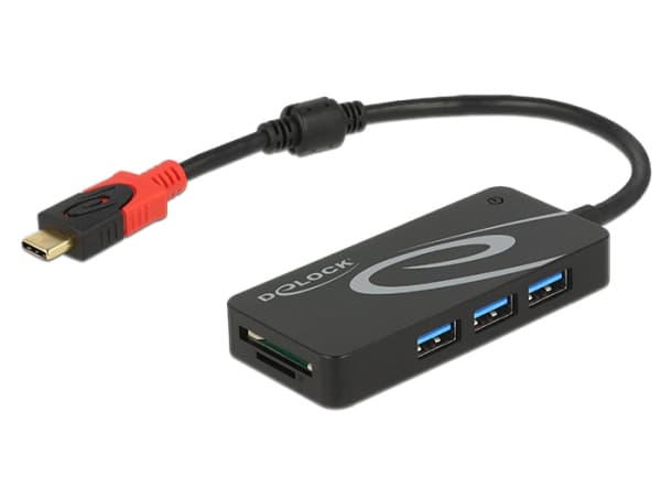 Delock - Hubb - 3 x USB 3.1 Gen 1 - skrivbordsmodell