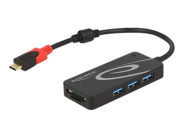 Delock - Hubb - 3 x USB 3.1 Gen 1 - skrivbordsmodell