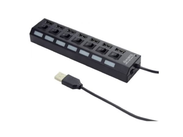 Gembird UHB-U2P7-03 - Hubb - 7 x USB 2.0 - skrivbordsmodell