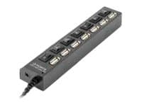 Gembird UHB-U2P7-03 - Hubb - 7 x USB 2.0 - skrivbordsmodell
