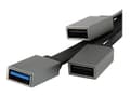 Miniatyrbild 2 av 5: Conceptronic HUBBIES01G - Hubb - 1 x SuperSpeed USB 3.0 + 2 x USB 2.0 - skrivbordsmodell