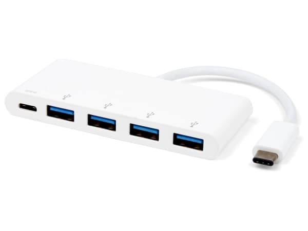 eSTUFF USB-C Charging hub - Hubb - 4 x SuperSpeed USB 3.0 x USB-C - skrivbordsmodell