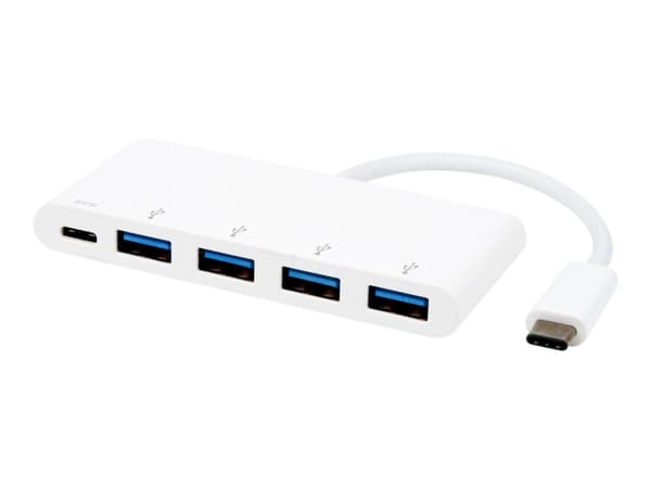eSTUFF USB-C Charging hub - Hubb - 4 x SuperSpeed USB 3.0 x USB-C - skrivbordsmodell