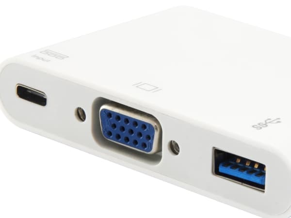 Equip 133462, USB 3.2 Gen 1 (3.1 Gen 1) Type-C, USB 3.2 Gen 1 (3.1 Gen 1) Type-A, USB 3.2 Gen 1 (3.1 Gen 1) Type-C, VGA, Vit, Plast, Kina, CE, RoHS