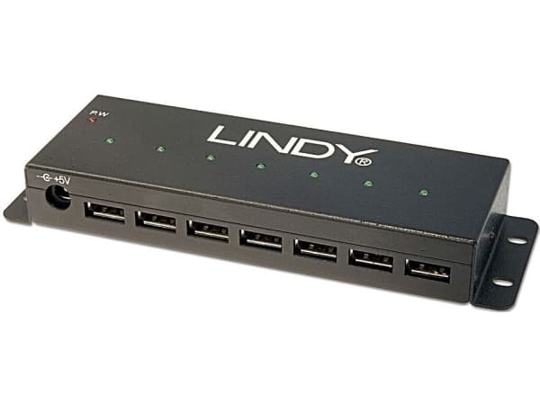 Lindy 42794, USB 2.0 Type-B, USB 2.0, 480 Mbit/s, Svart, Metall, 1,8 m