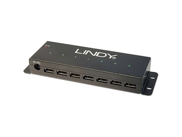 Lindy 42794, USB 2.0 Type-B, USB 2.0, 480 Mbit/s, Svart, Metall, 1,8 m