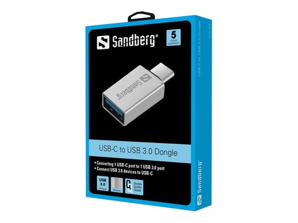 Sandberg - USB-adapter - 24 pin USB-C (hann) til USB-type A (hunn) - USB 3.1 Gen 1