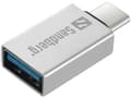 Miniatyrbilde 5 av 5: Sandberg - USB-adapter - 24 pin USB-C (hann) til USB-type A (hunn) - USB 3.1 Gen 1