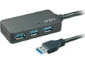 Miniatyrbild 3 av 4: Lindy 43159, USB 3.2 Gen 1 (3.1 Gen 1) Type-A, USB 3.2 Gen 1 (3.1 Gen 1) Type-A, 5000 Mbit/s, Svart, Plast, Rund kabel