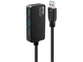 Miniatyrbild 4 av 4: Lindy 43159, USB 3.2 Gen 1 (3.1 Gen 1) Type-A, USB 3.2 Gen 1 (3.1 Gen 1) Type-A, 5000 Mbit/s, Svart, Plast, Rund kabel